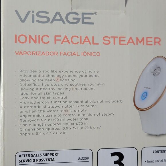 Visage Nano Ionic Warm Mist Facial Steamer New - Picture 10 of 11